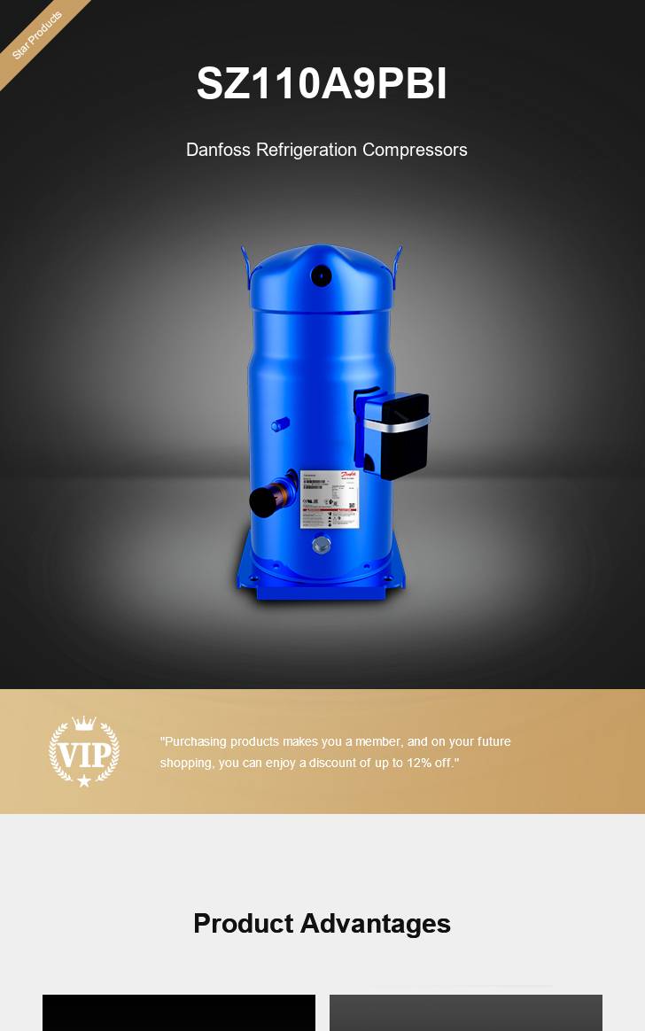 Danfoss Compressor SZ110A9PBI, technical parameters pdf, structure diagram